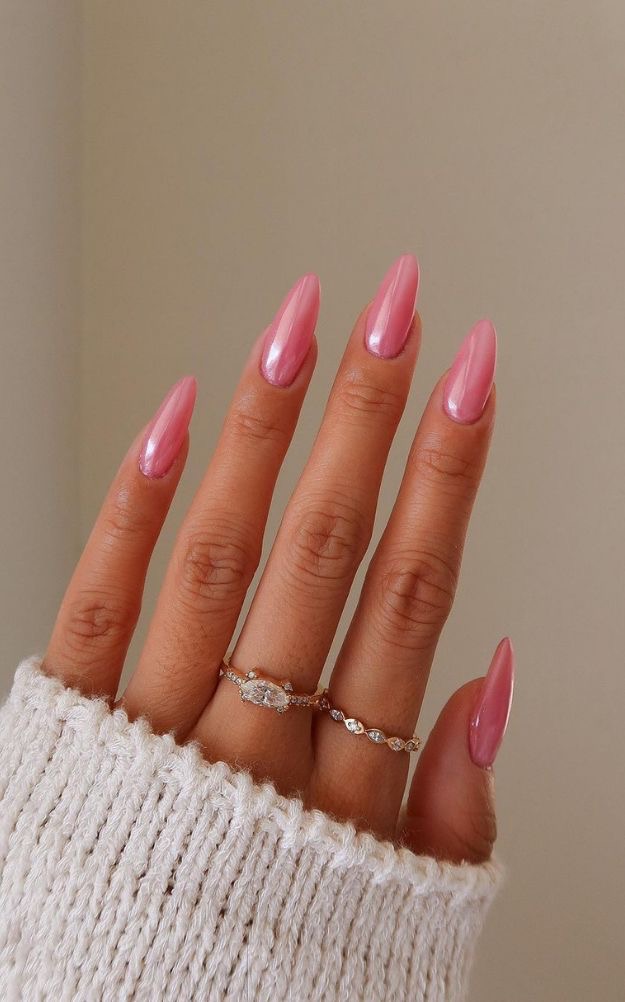 Almond French nail design by Sadie Bloom