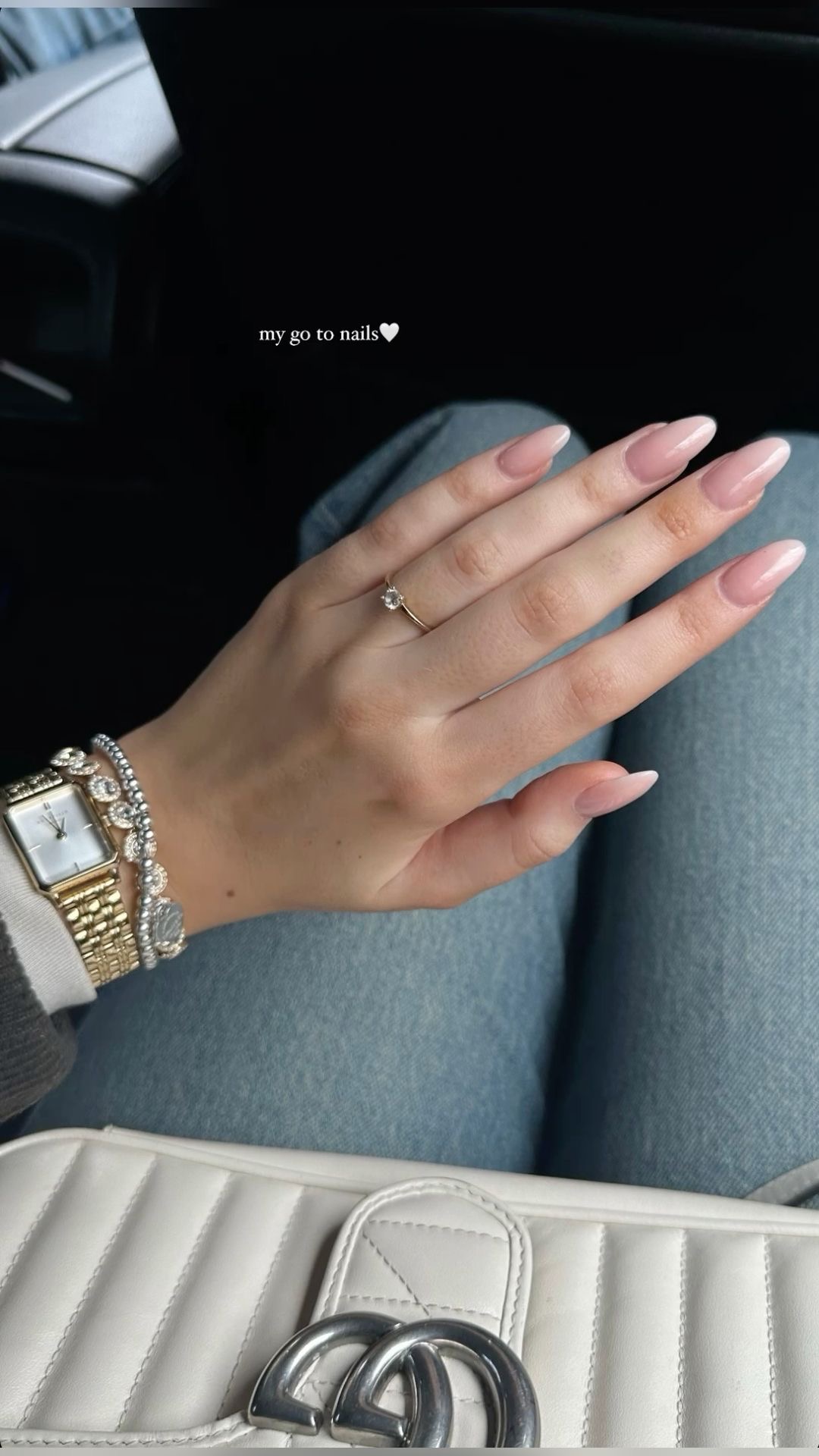 Square geometric nail design by Lola Fernandez
