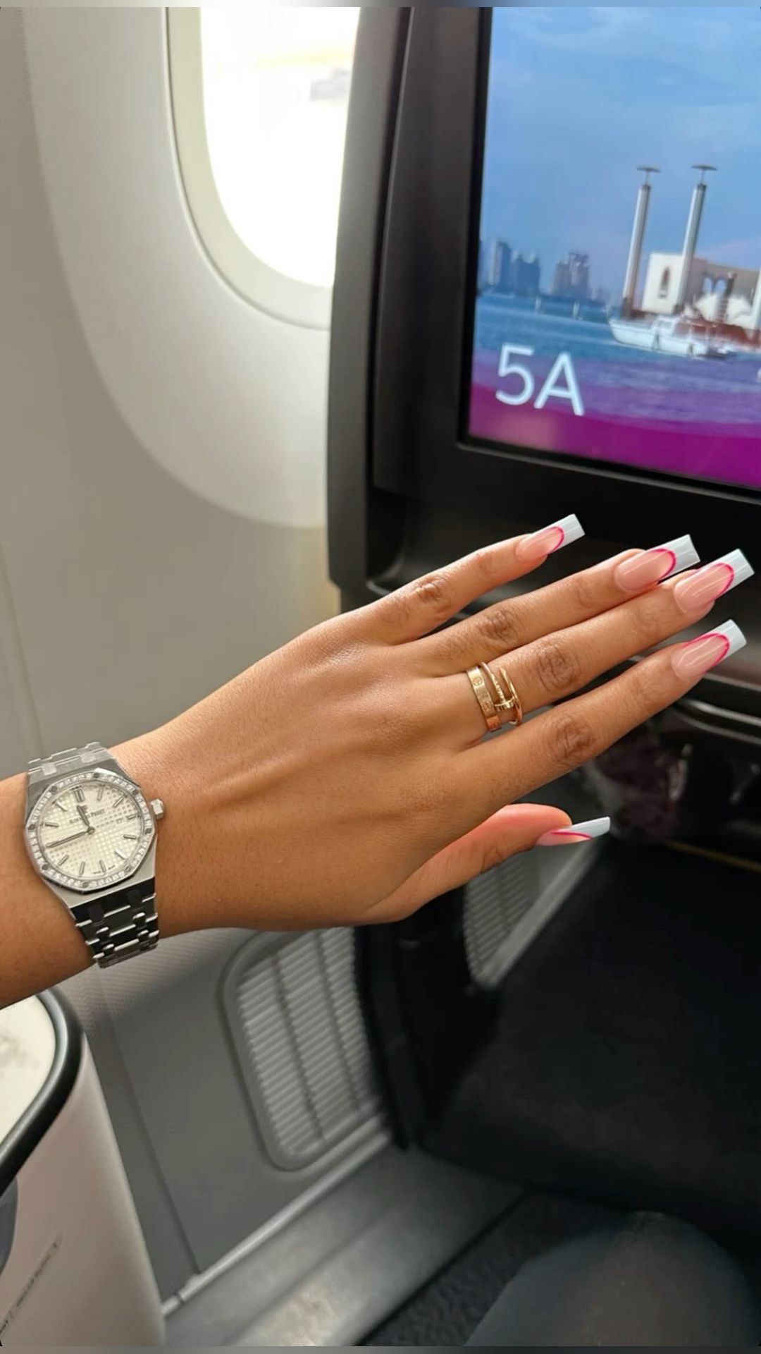 Oval art nail design by Nina Patel