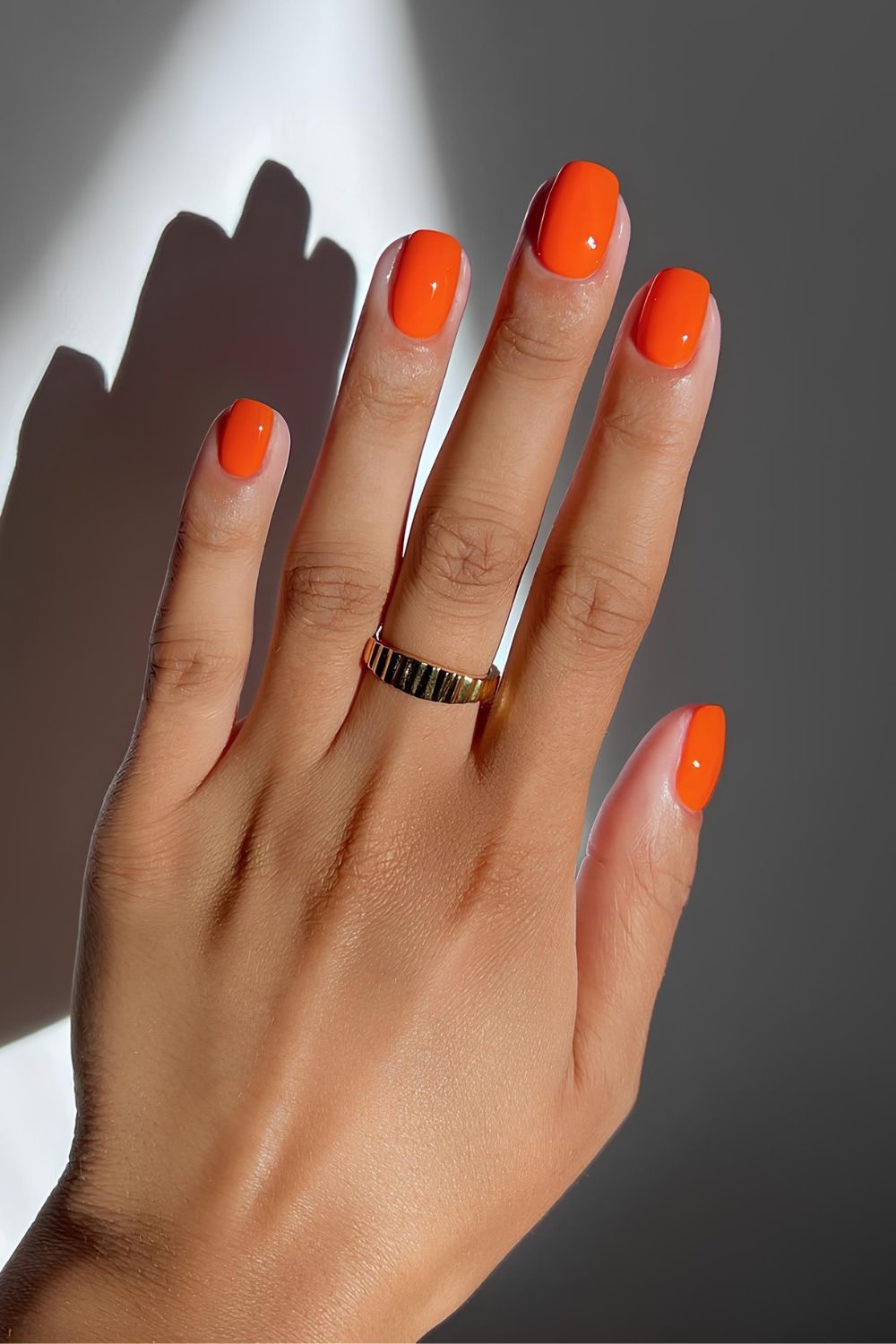 Almond French nail design by Nina Patel