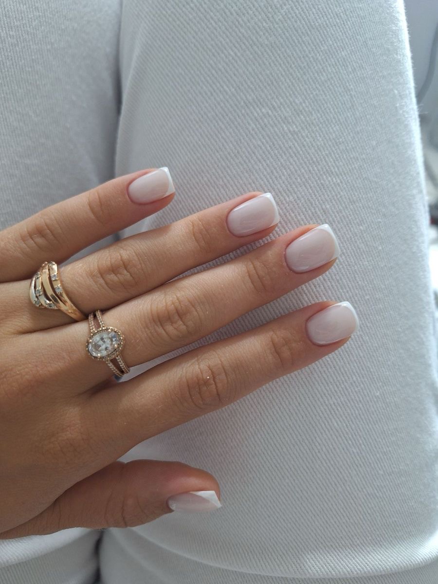 Square marble nail design by Nina Patel