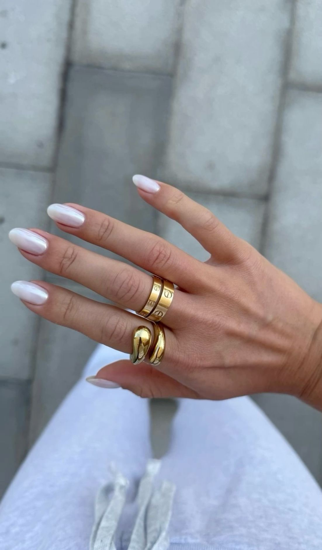 Square art nail design by Maya Lin