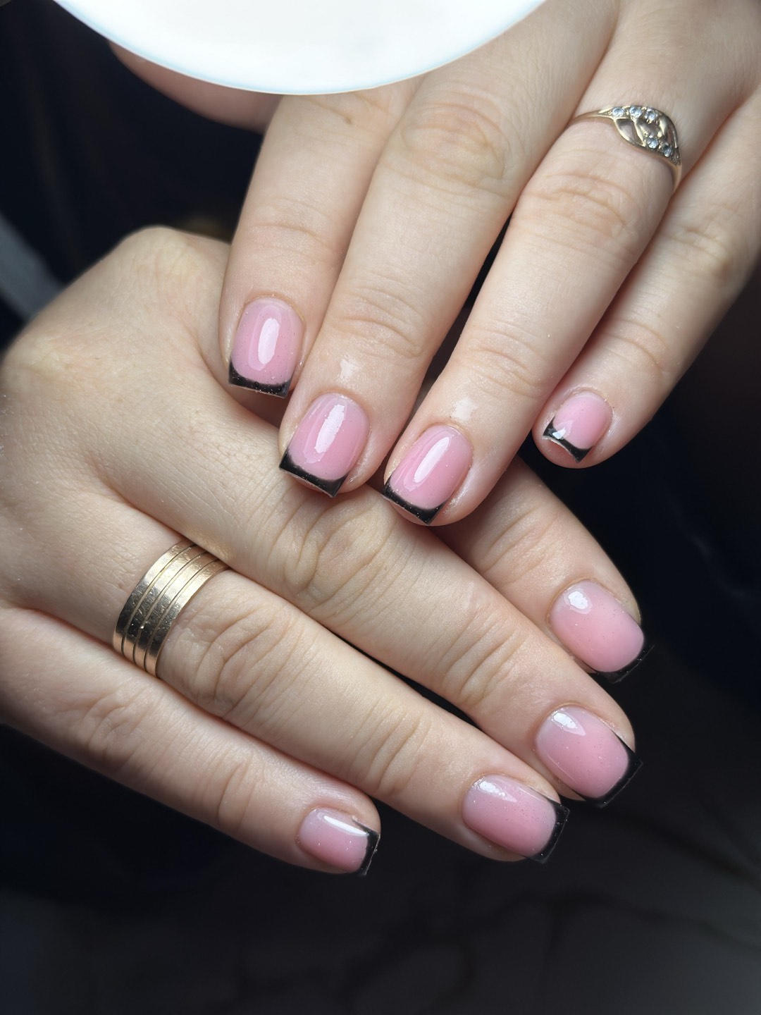 White nail design by @madalinavlas