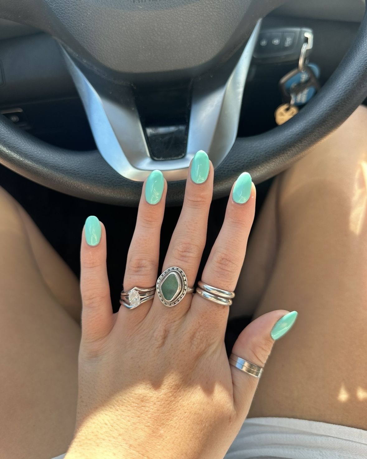Squoval French nail design by Bella Quinn