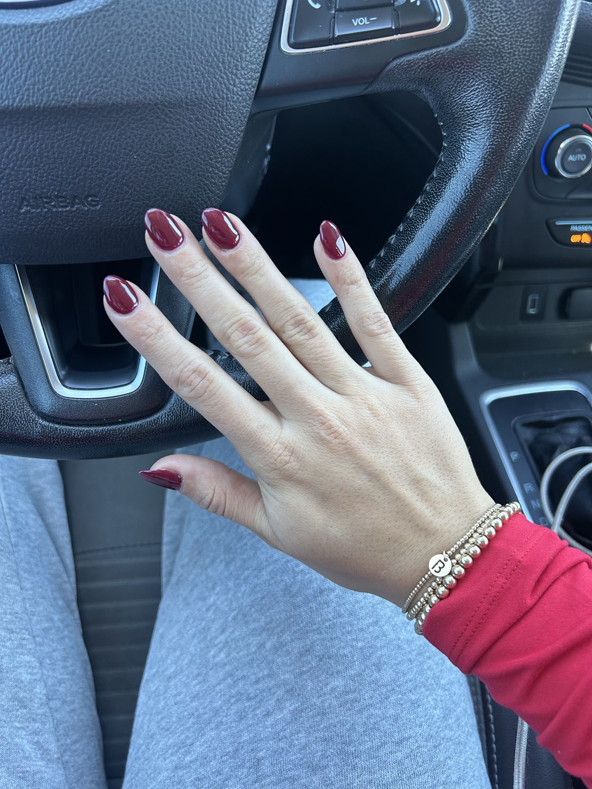 Square glazed nail design by Bella Quinn