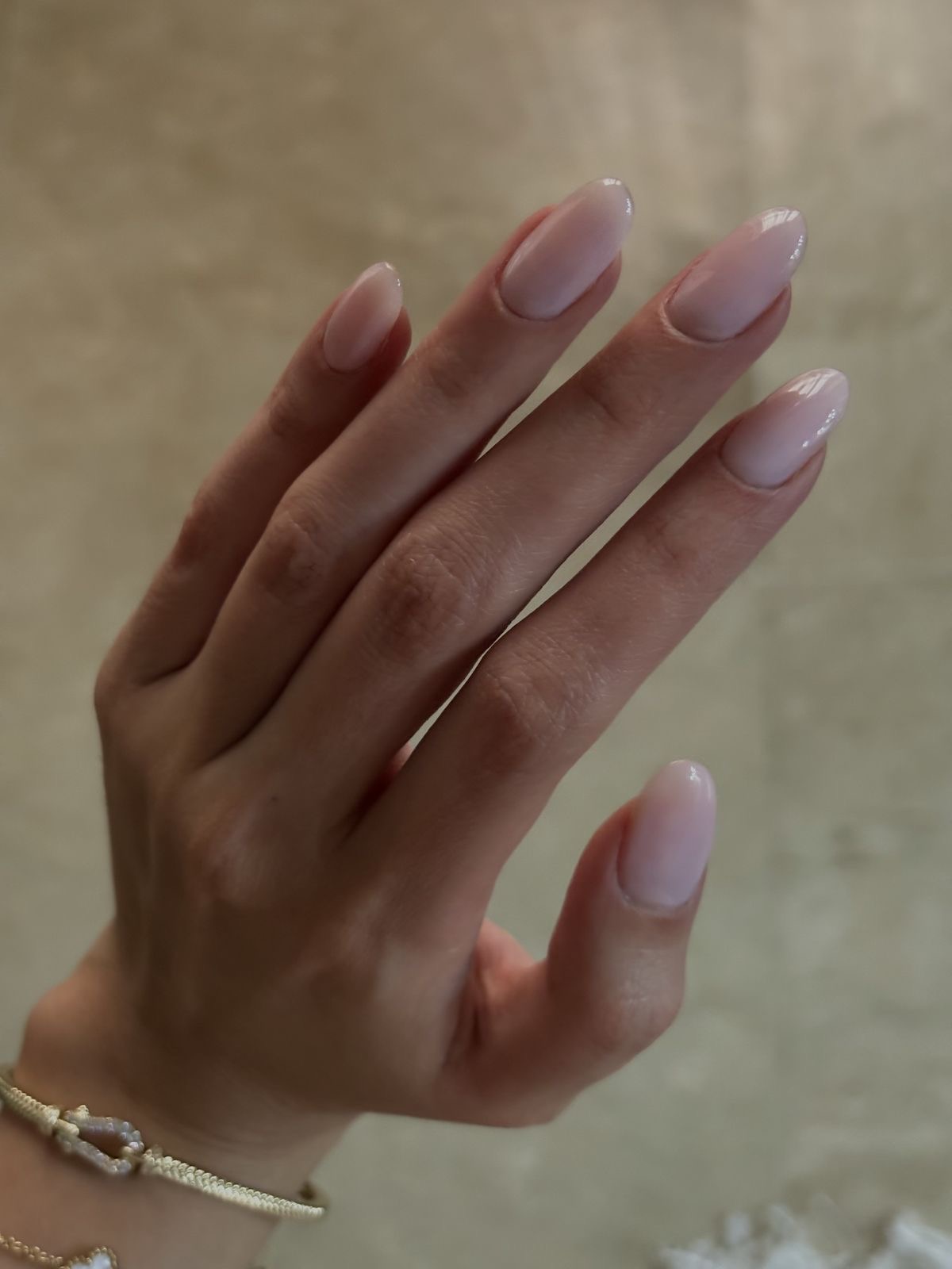 Almond marble nail design by Everly Grace