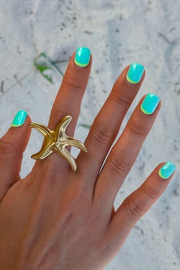 Stiletto chrome French nail design by Willow Hart