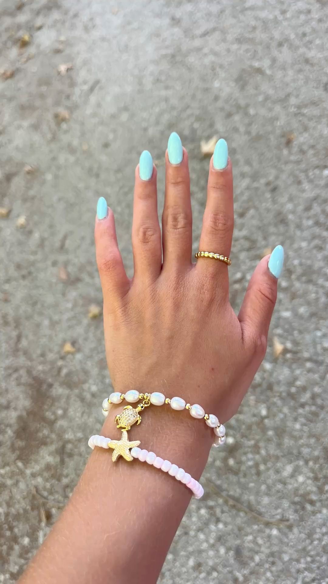 Squoval aura nail design by Omar Said