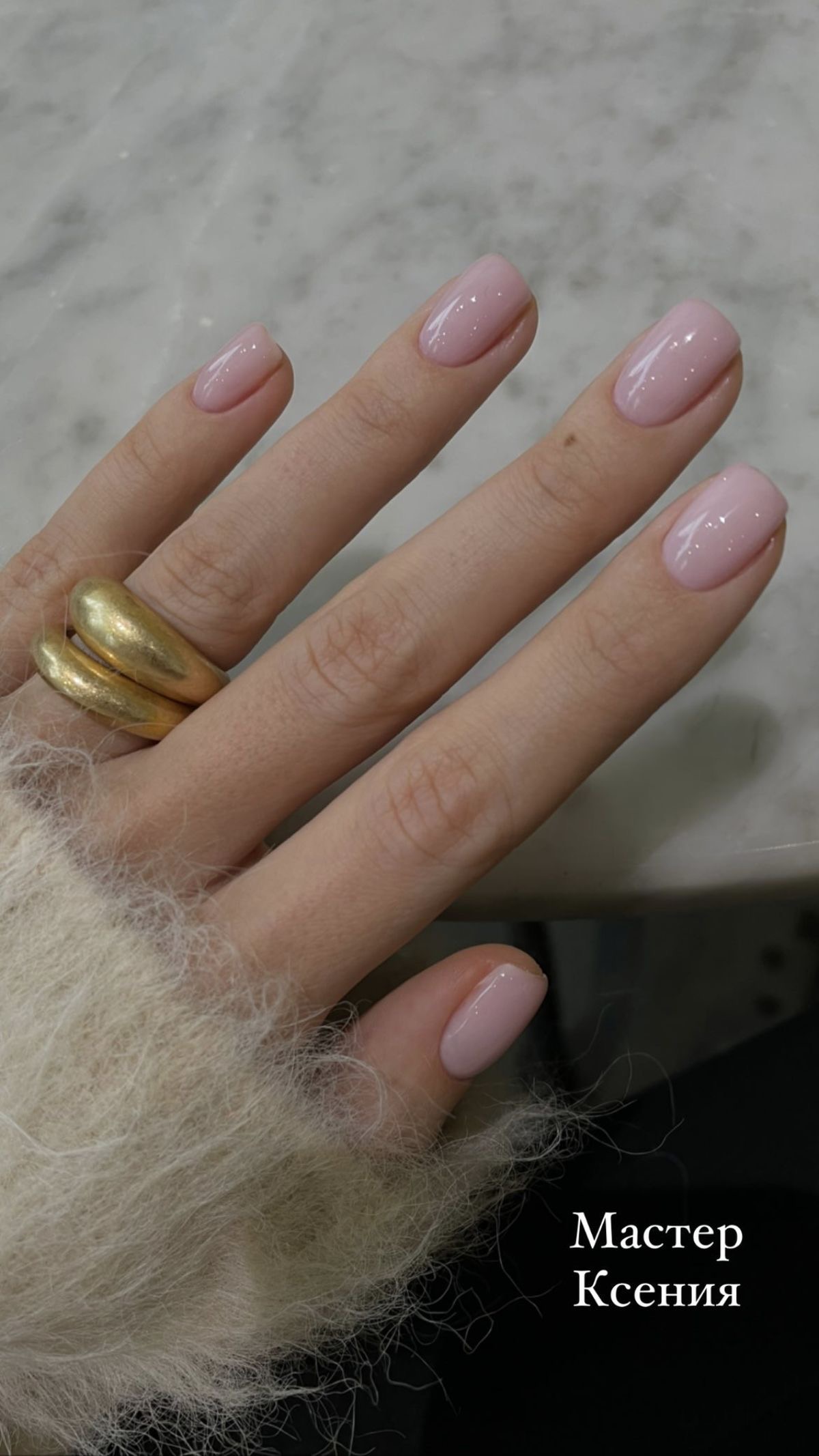Square floral nail design by Omar Said