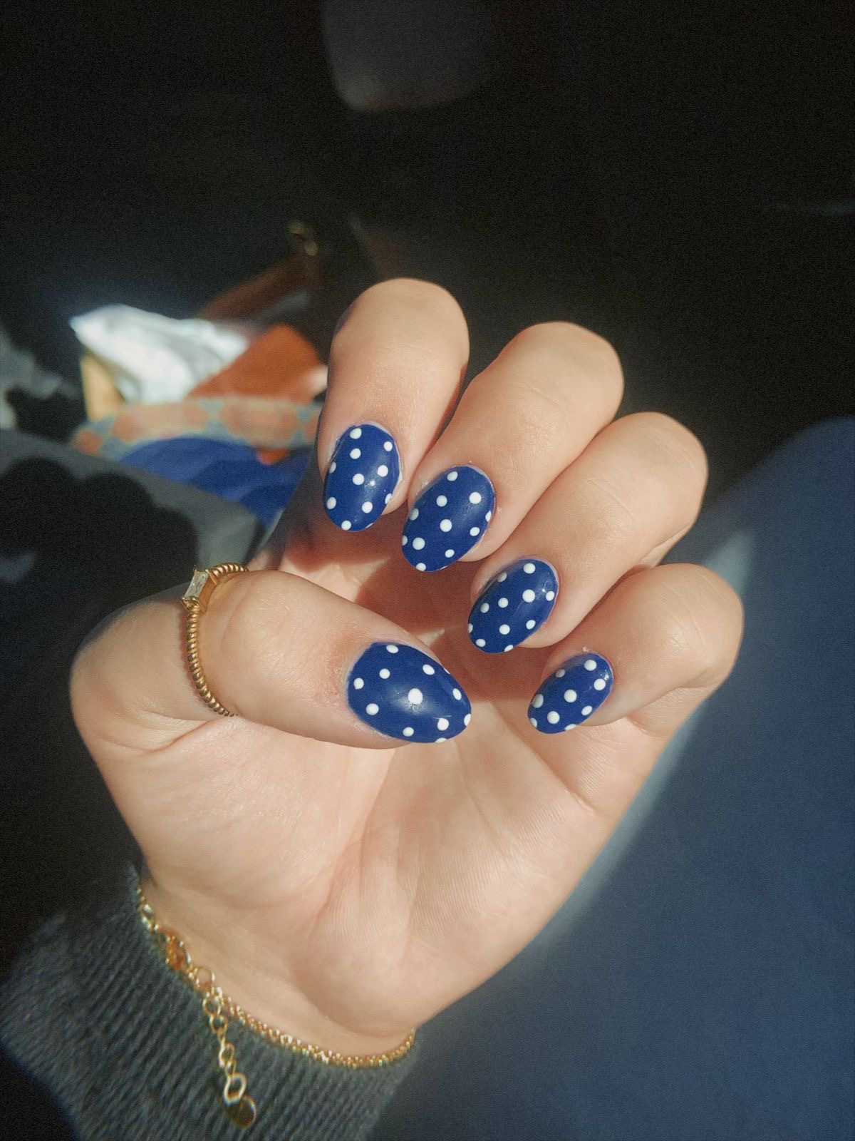 Oval abstract nail design by Omar Said