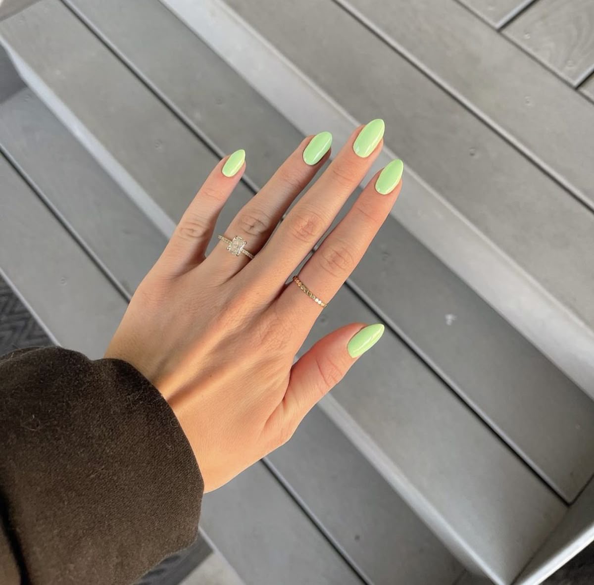 Stiletto chrome French nail design by Omar Said