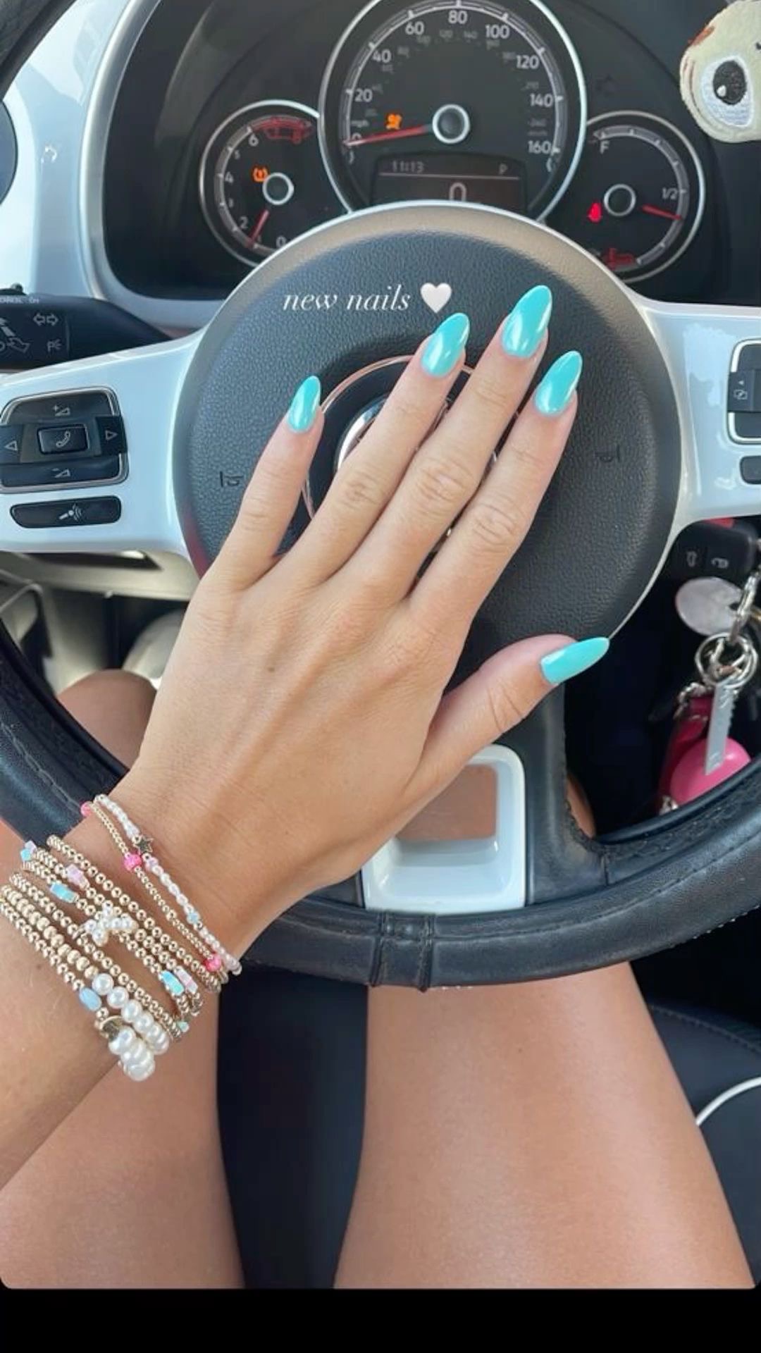 Squoval geometric nail design by Sophie Chevalier