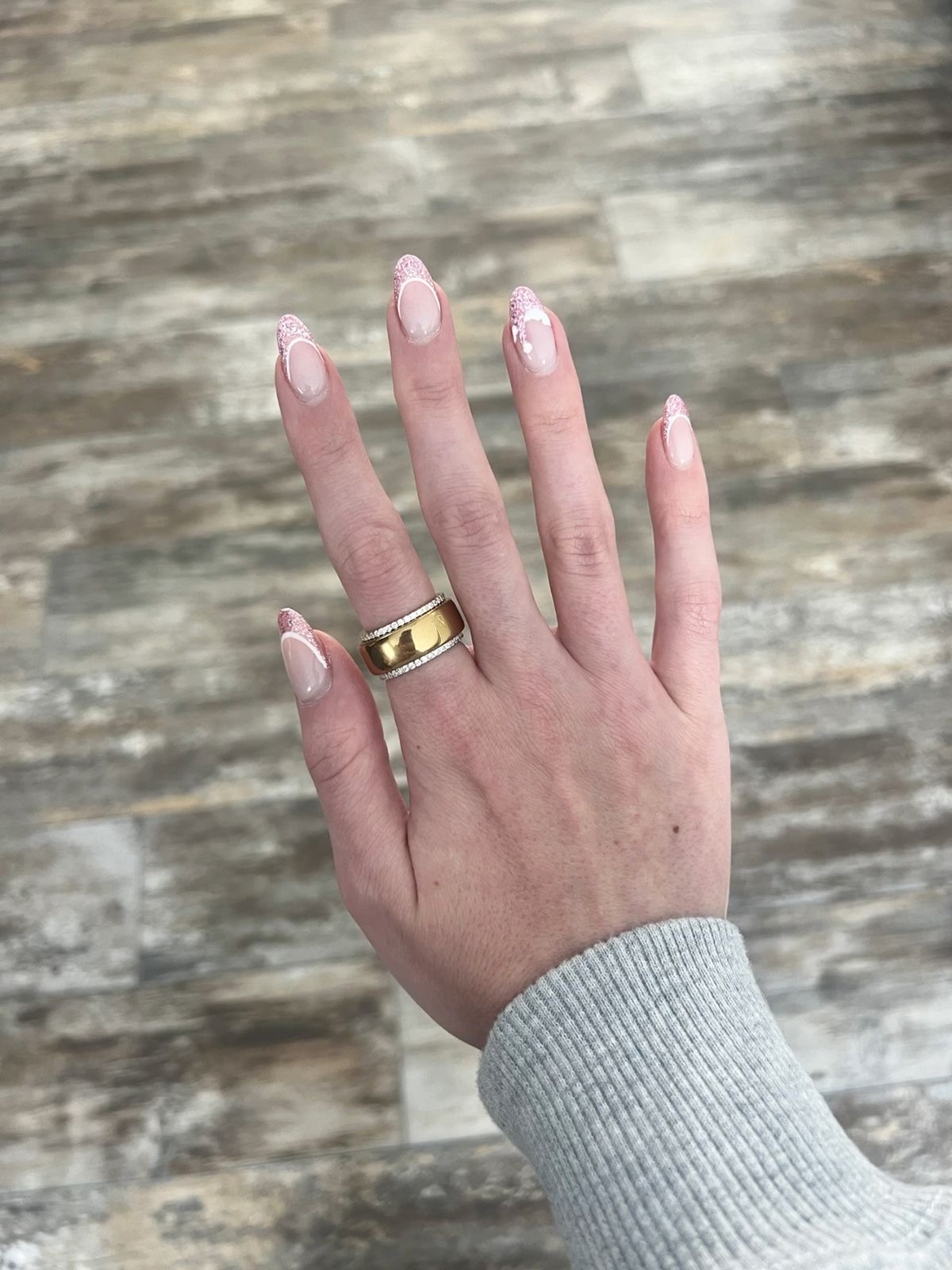 Stiletto glazed nail design by Sophie Chevalier